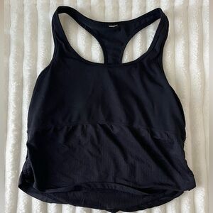 Fabletics Black Racerback Tank Top
